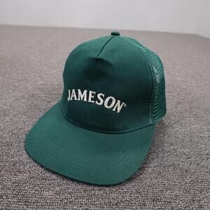 Jameson Hat Cap Snap Back Mens One Size Green Mesh Trucker Baseball Beer Logo